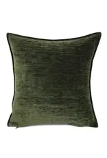 Damn Velvet kussen olijgroen 45 x 45 cm