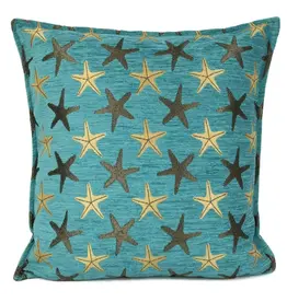 Damn Starfish turqoise kussenhoes ± 45x45cm