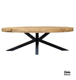 Damn Coffee table Mango 3+3 ellipse Leaf with Spider leg