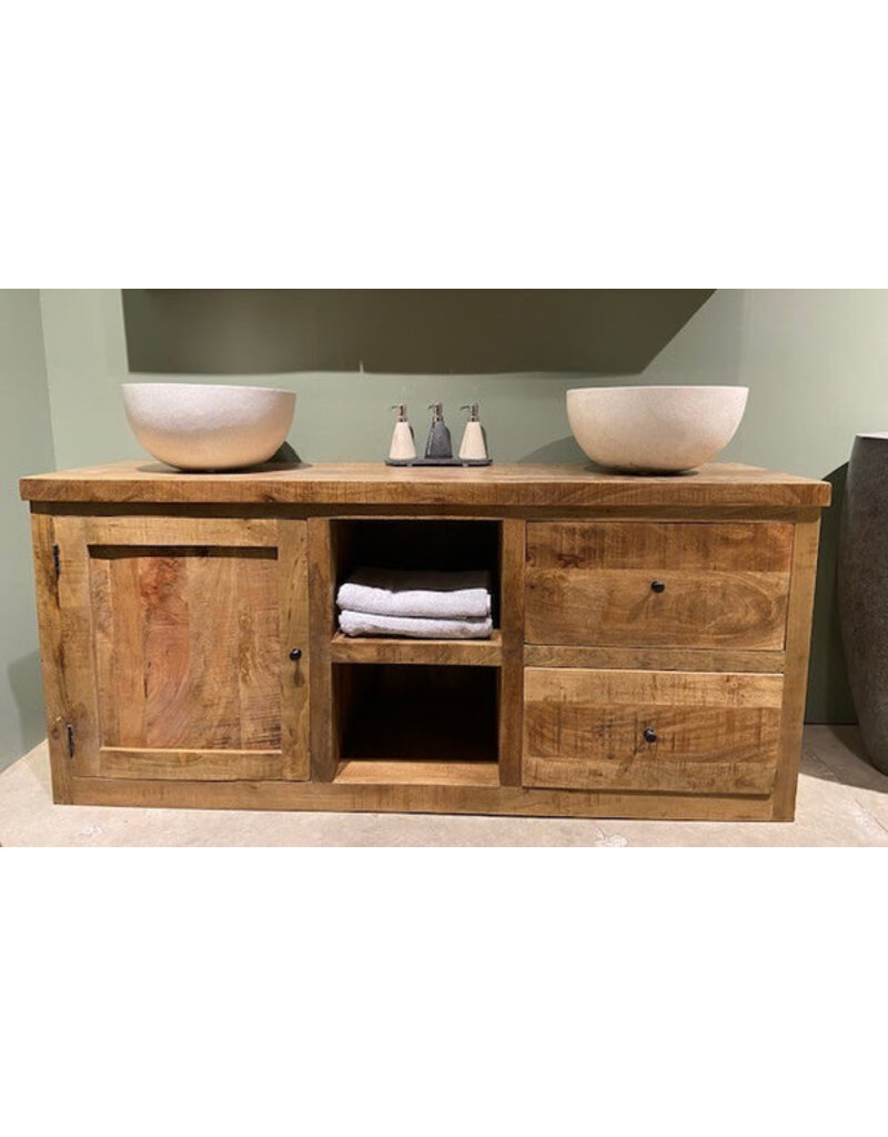 Damn Benoa bathroom cabinet with door and drawers 180