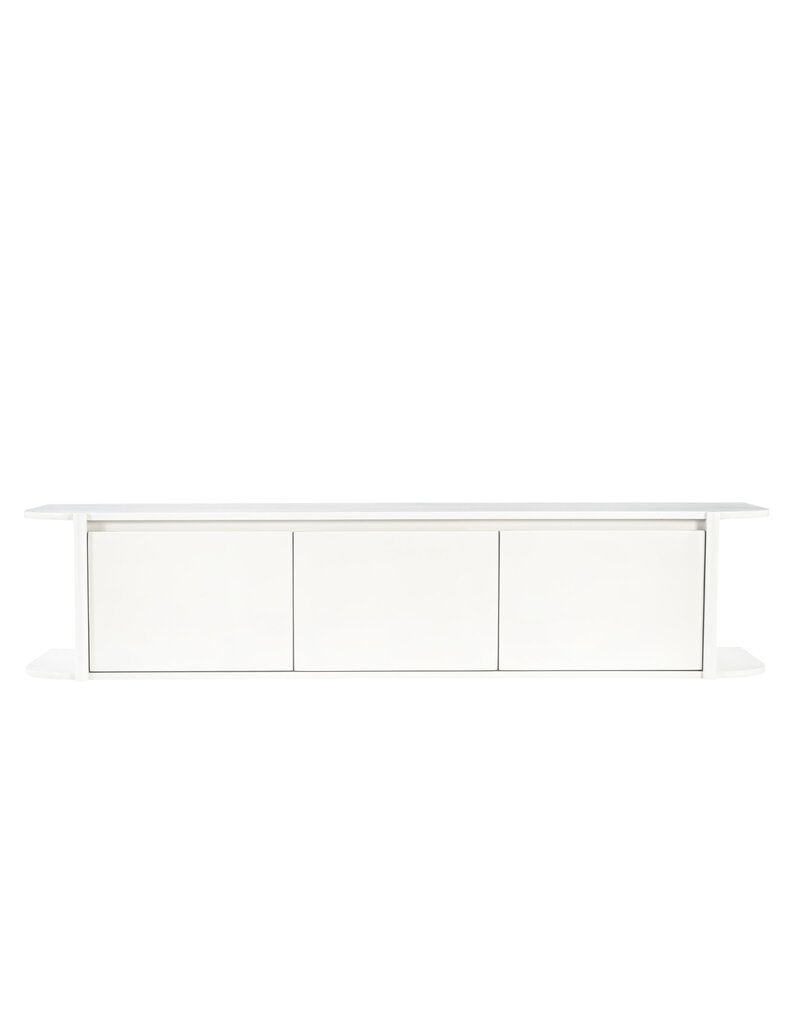 Damn TV cabinet Jade floating Off White 160