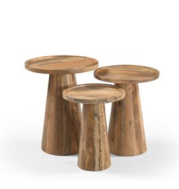 Damn Side table Conical Foot set of 3