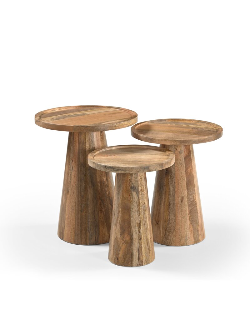 Damn Side table Conical Foot set of 3