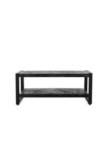 Damn Coffee table Britt Black with Shelf 110