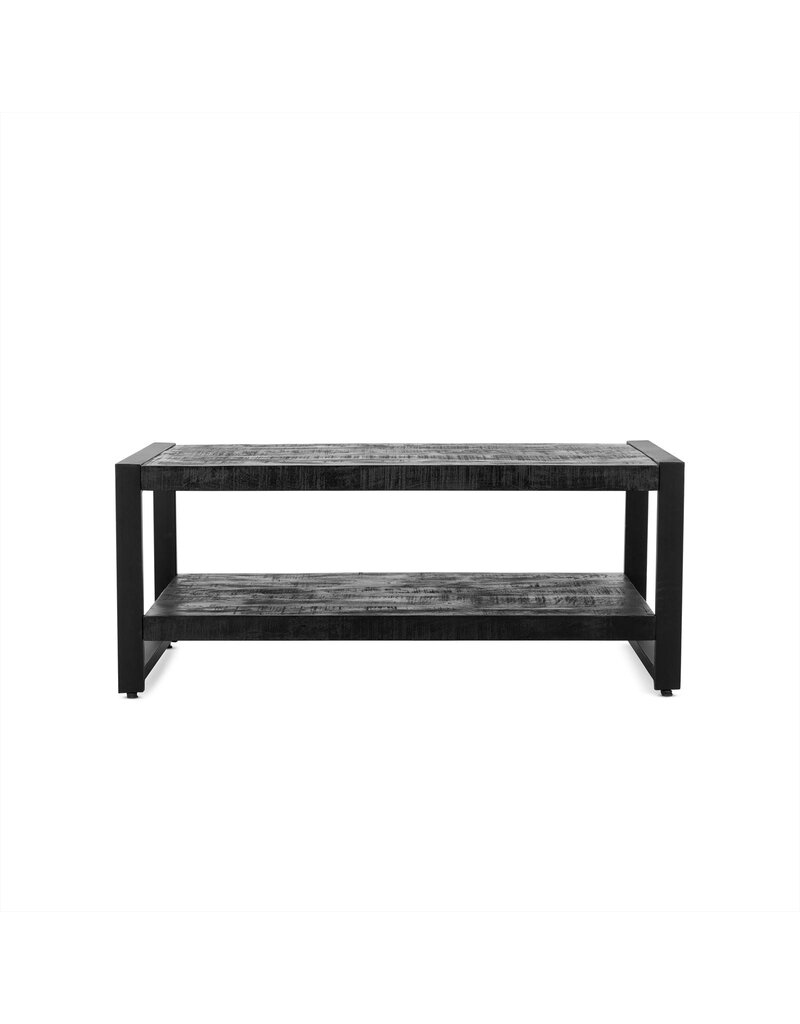 Damn Coffee table Britt Black with Shelf 110