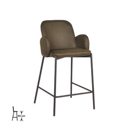 Damn LABEL51 Barkruk Jari - Army - Microvezel - Laag