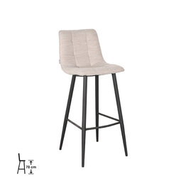 Damn LABEL51 Barkruk Jelt - Naturel - Boucle - Hoog