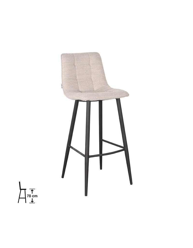 Damn LABEL51 Barkruk Jelt - Naturel - Boucle - Hoog