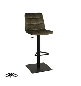 Damn LABEL51 Barkruk Juul - Hunter - Velours - Gaslift