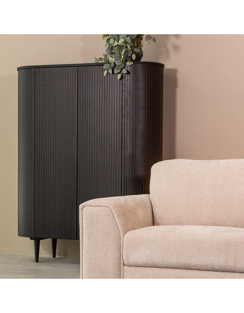 Damn LABEL51 Bergkast Oliva - Zwart - Eiken - 125 cm