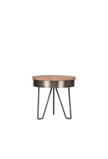Damn LABEL51 Bijzettafel Saran - Grijs - Metaal - 44 cm - Rond