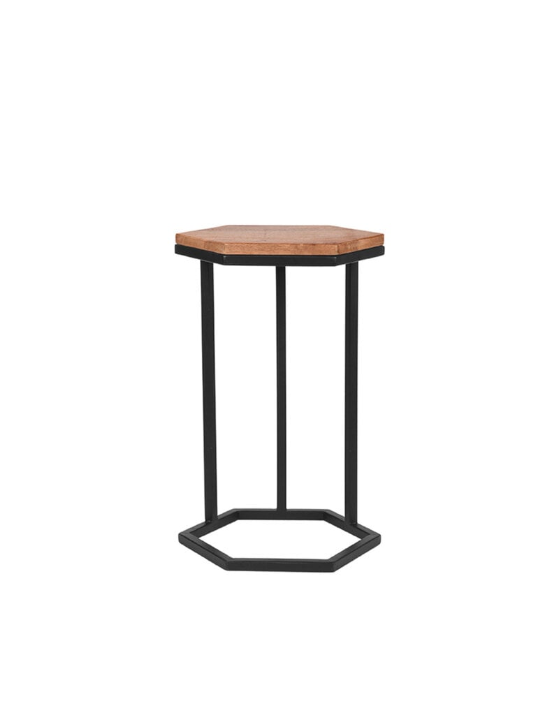 Damn LABEL51 Bijzettafel Slide - Rough - Mangohout - One Size