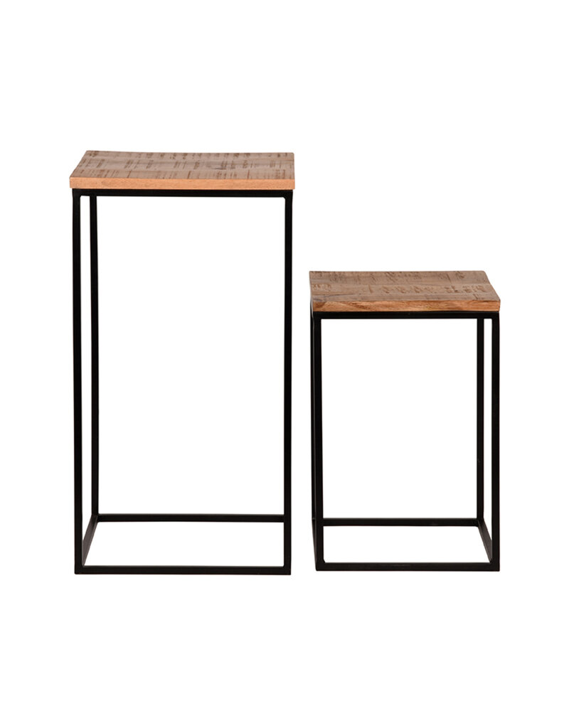 Damn LABEL51 Bijzettafel Vintage - Rough - Mangohout - One Size