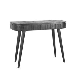 Damn LABEL51 Bureau Nils - Zwart - Mangohout - 100 cm