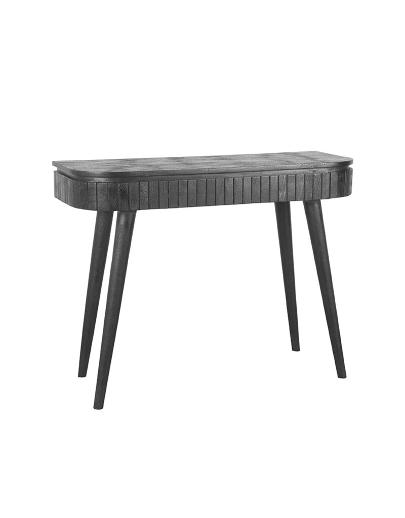 Damn LABEL51 Bureau Nils - Zwart - Mangohout - 100 cm