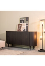 Damn LABEL51 Dressoir Oliva - Zwart - Eiken - 180 cm