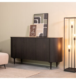 Damn LABEL51 Dressoir Oliva - Zwart - Eiken - 180 cm