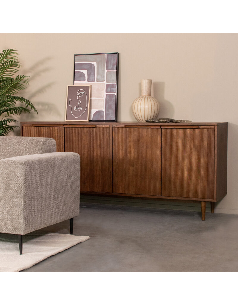 Damn LABEL51 Dressoir Jule - Walnoot - Eiken - 200 cm