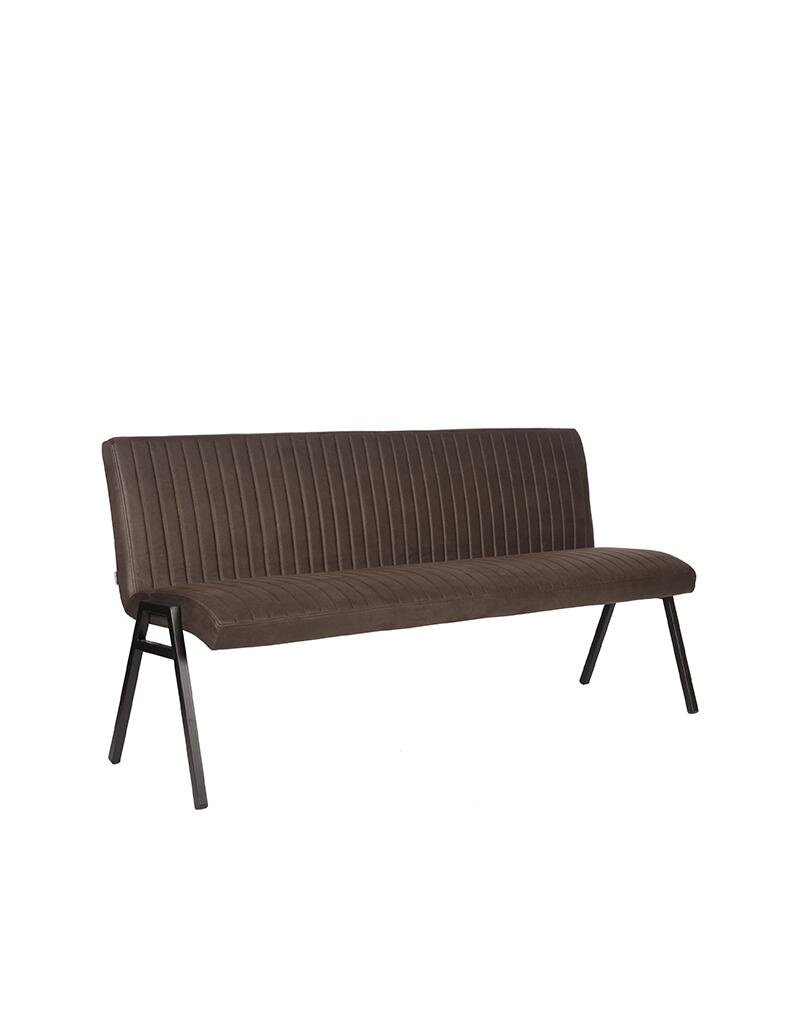 Damn LABEL51 Eetkamerbank Matz - Antraciet - Microvezel - 175 cm