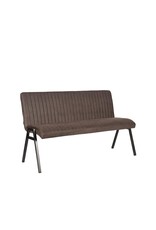 Damn LABEL51 Eetkamerbank Matz - Antraciet - Microvezel - 145 cm