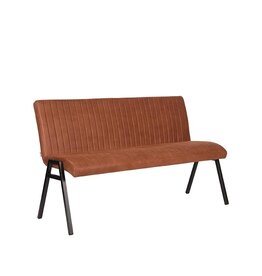 Damn LABEL51 Eetkamerbank Matz - Cognac - Microvezel - 145 cm