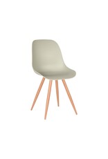 Damn LABEL51 Eetkamerstoel Rimini - Breeze - PP - Naturel Houtlook Frame