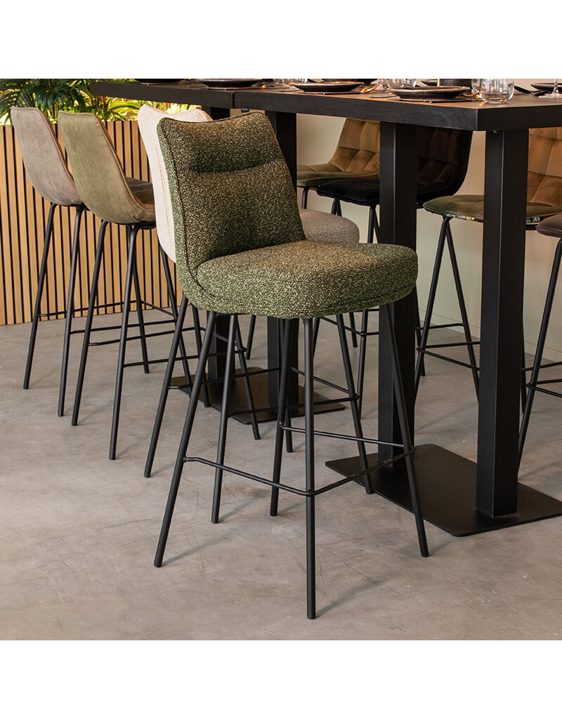 Damn LABEL51 Eetkamerstoel Lennon - Forest - Royal Boucle - Hoog