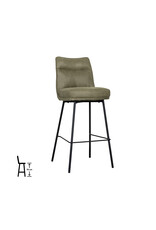 Damn LABEL51 Eetkamerstoel Lennon - Moss - Micro Suede - Hoog