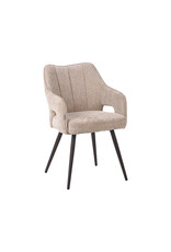 Damn LABEL51 Eetkamerstoel Stan - Clay - Elite - Brons Metalen Frame