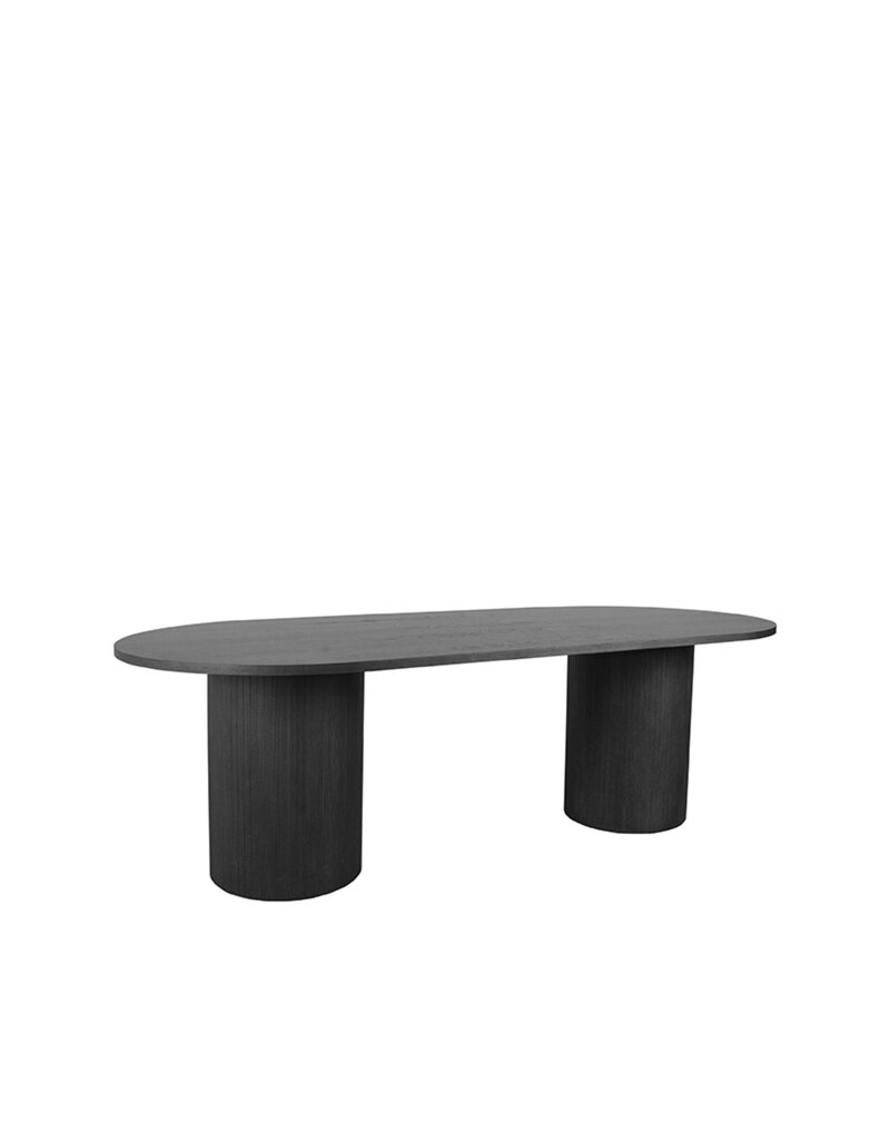 Damn LABEL51 Eetkamertafel Oliva - Zwart - Eiken - 240 cm