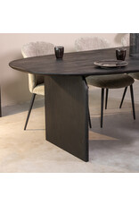 Damn LABEL51 Eetkamertafel Cooper - Zwart - Mangohout - 250 cm