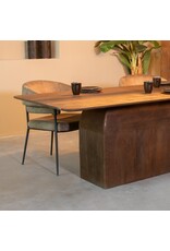 Damn LABEL51 Eetkamertafel Owen - Espresso - Mangohout - 220 cm