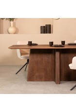 Damn LABEL51 Eetkamertafel Scott - Espresso - Mangohout - 200 cm