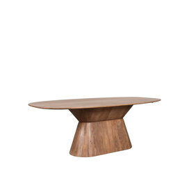 Damn LABEL51 Eetkamertafel Jagger - Nature Smooth - Mangohout - 220 cm - Ovaal