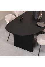 Damn LABEL51 Eetkamertafel Cooper - Zwart - Mangohout - 210 cm