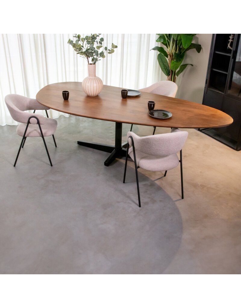 Damn LABEL51 Eetkamertafel Rosie - Nature Smooth - Mangohout - 260cm