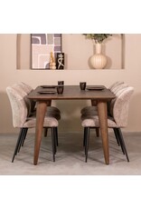 Damn LABEL51 Eetkamertafel Fly - Espresso - Mangohout - 190 cm