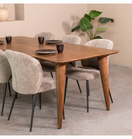 Damn LABEL51 Eetkamertafel Fly - Nature Smooth - Mangohout - 250 cm