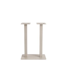 Damn LABEL51 Eetkamertafel Tafelpoot Dubbel - Taupe - Metaal - Dubbel - 108 cm