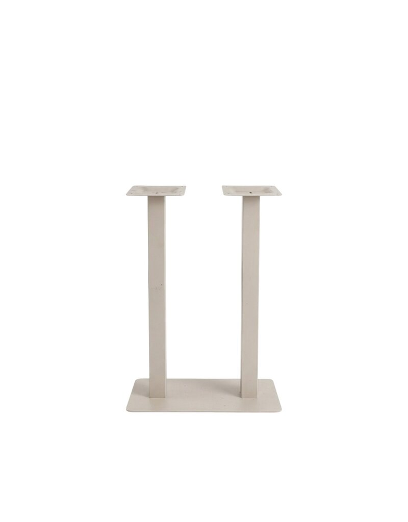 Damn LABEL51 Eetkamertafel Tafelpoot Dubbel - Taupe - Metaal - Dubbel - 108 cm