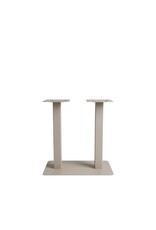 Damn LABEL51 Eetkamertafel Tafelpoot Dubbel - Taupe - Metaal - Dubbel - 92 cm