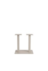 Damn LABEL51 Eetkamertafel Tafelpoot Dubbel - Taupe - Metaal - 72 cm