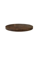 Damn LABEL51 Eetkamertafel Tafelblad Rond - Espresso - Mangohout - 120 cm - Rond Straight