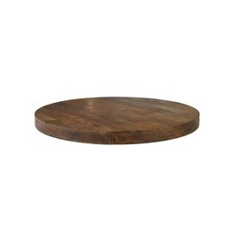 Damn LABEL51 Eetkamertafel Tafelblad Rond - Nature Smooth - Mangohout - 120 cm - Rond Straight