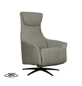 Damn LABEL51 Fauteuil Lund - Mushroom - Royal Boucle - 2-Motorig - Met Massagefunctie