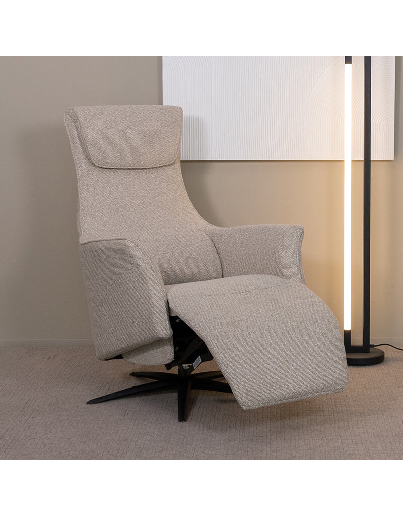 Damn LABEL51 Fauteuil Lund - Naturel - Royal Boucle - 2-Motorig - Met Massagefunctie