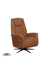 Damn LABEL51 Fauteuil Stockholm - Cognac - Micro Suede - 1-Motorig