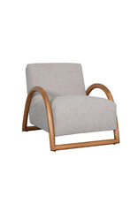 Damn LABEL51 Fauteuil Viggo - Naturel - Royal Boucle - Naturel Houten Frame