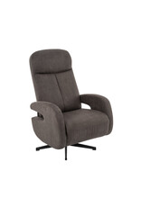 Damn LABEL51 Fauteuil Esbjerg - Antraciet - Micro Suede - Manueel Verstelbaar
