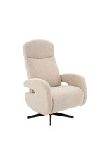 Damn LABEL51 Fauteuil Esjberg - Naturel - Royal Boucle - Manueel Verstelbaar